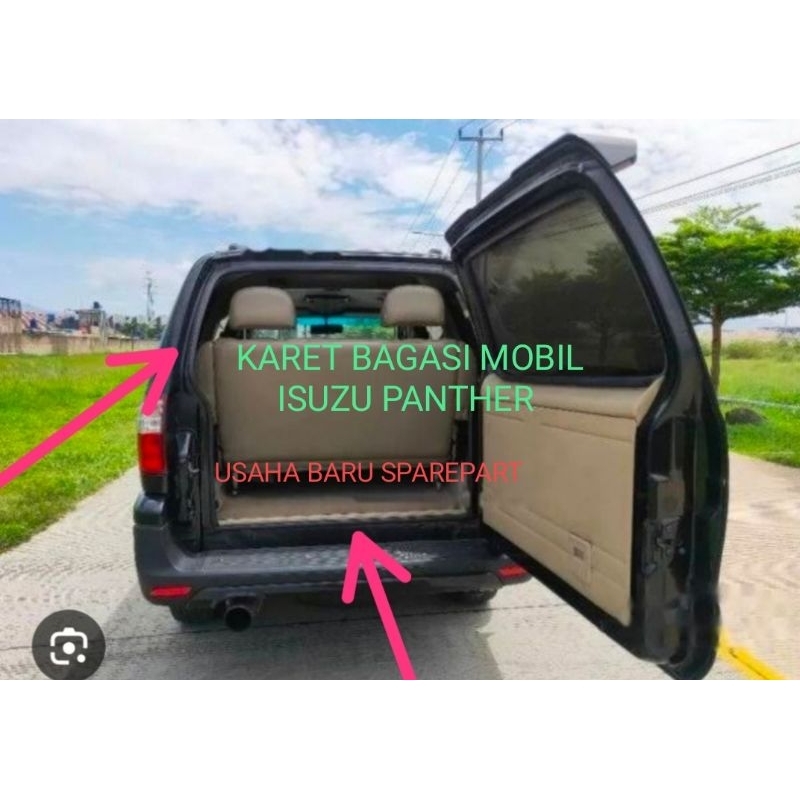 karet bagasi peredam suara pintu bagasi belakang mobil ISUZU PANTHER pemakaian 2000 keatas original