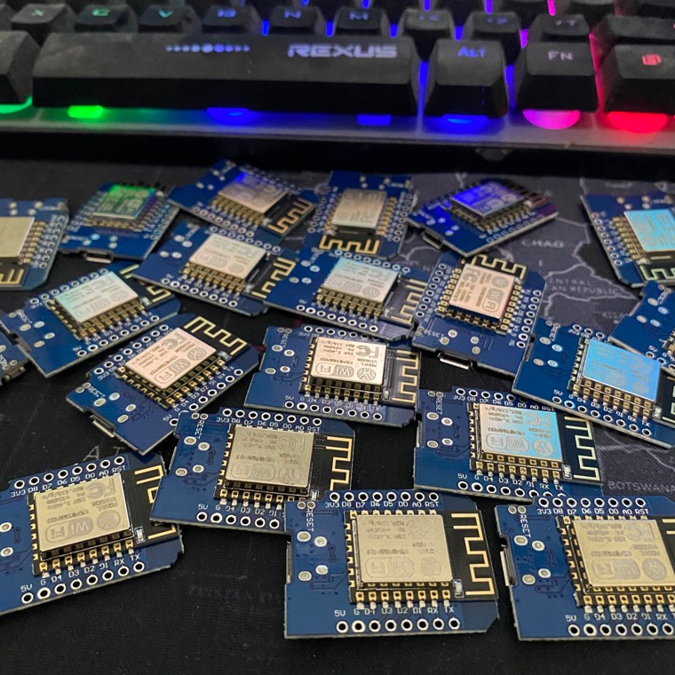 KODE A7C IC Wemos Strobo 5 Baris Terbaru