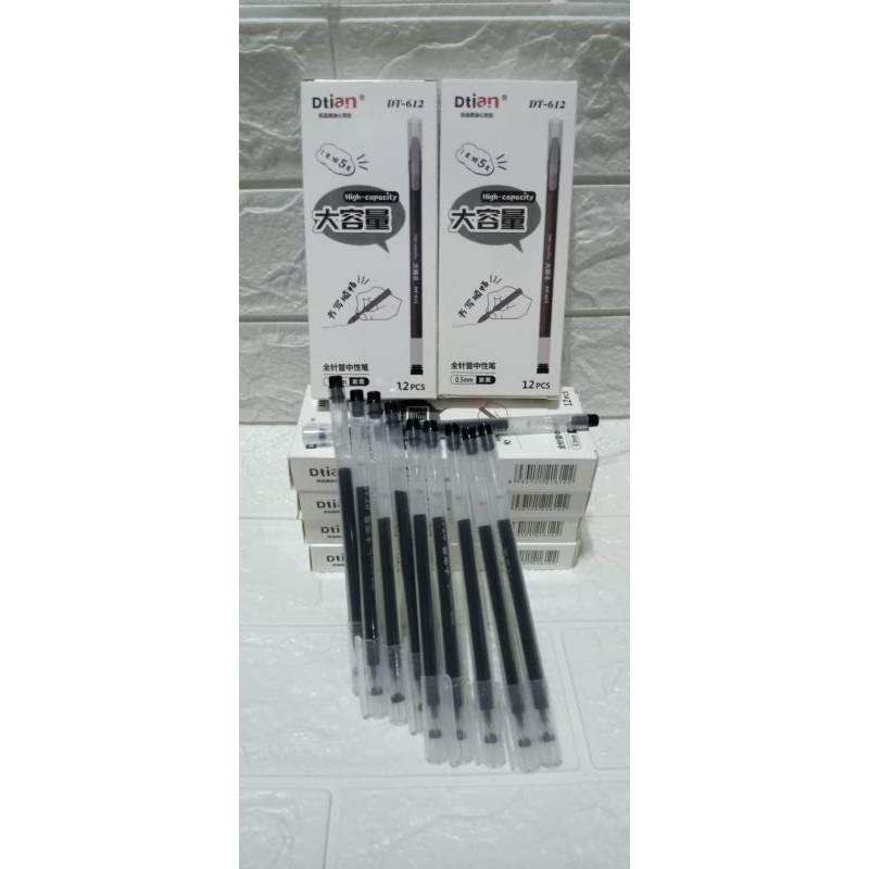 

Dtian Gel Pen 1 Lusin- Isi 12 Pcs