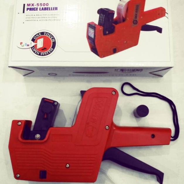 

Price Labeller Mesin label harga 1 line HONGSHENG MX55 KODE K7L7