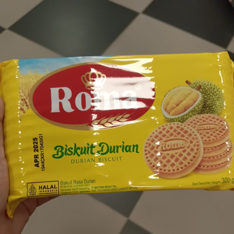 

roma biskuit durian 300 gr