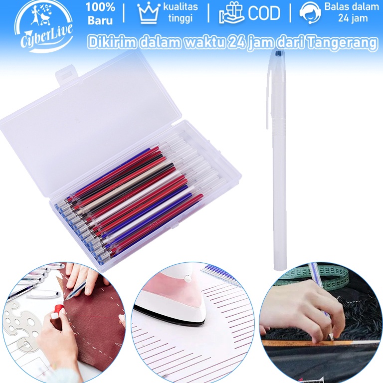 

4pcs Heat Erasable Pen High TemperaturePen Penanda KainPen Pola Pulpen Pola Untuk Spidol Marker Kain Kulit KODE T5L9