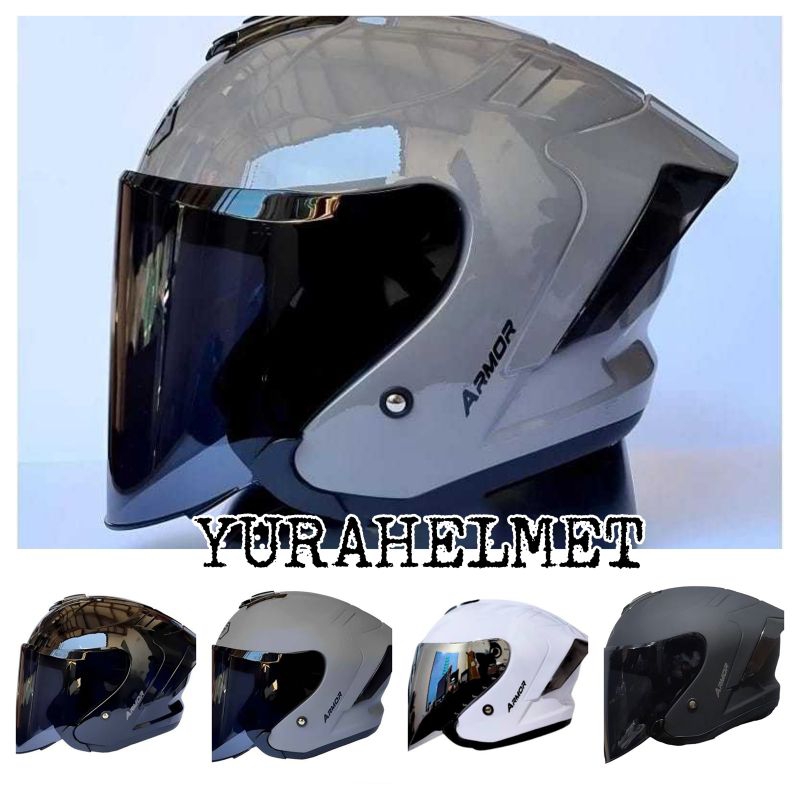 Helm Js armor ORIGINAL Helm pria dewasa helm cowok keren desain Terbaru Helm half face