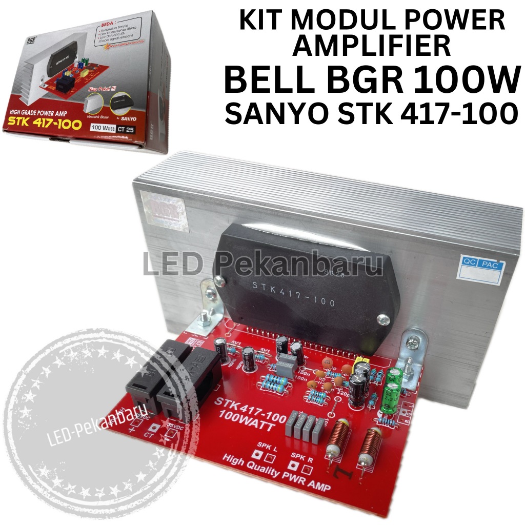 KIT AUDIO MODUL POWER AMPLIFIER 100W STEREO AMPLI RAKITAN STK417 STK 417 100 ORIGINAL SANYO
