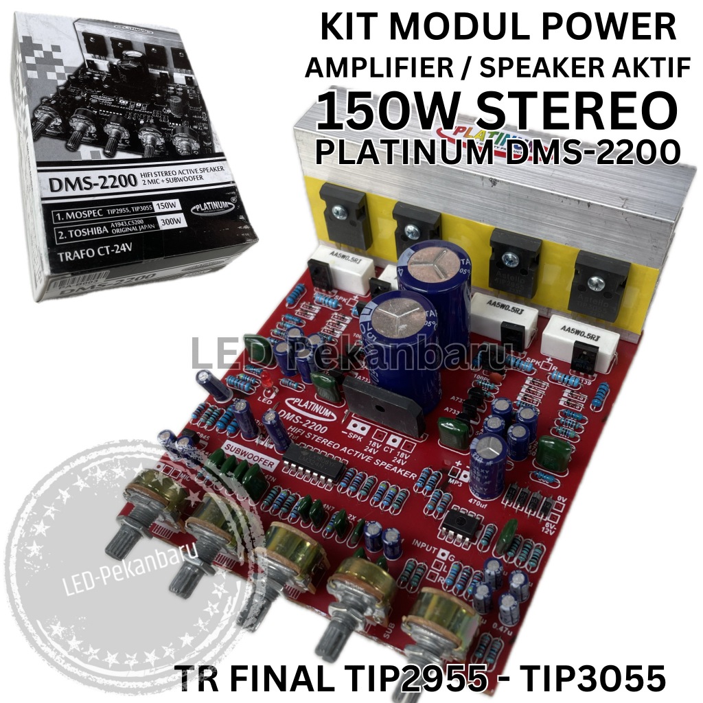 KIT AUDIO MODUL SPEAKER AKTIF 150W STEREO AMPLI RAKITAN SLOT MP3 BLUETOOTH TR FINAL POWER AMPLIFIER 