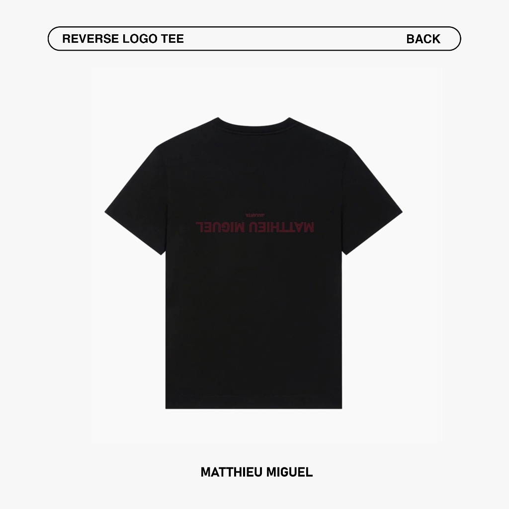 MATTHIEU MIGUEL - REVERSE LOGO TEA - BLACK