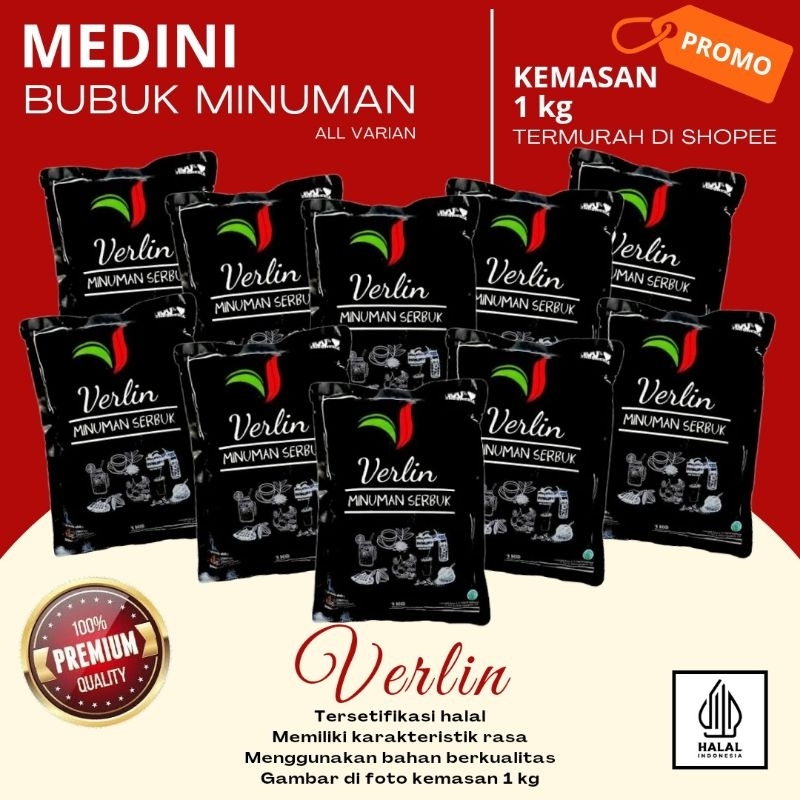 

Verlin Powder Bubuk Minuman Rasa-rasa PREMIUM all Varian 1kg TERMURAH DI SHOPEE