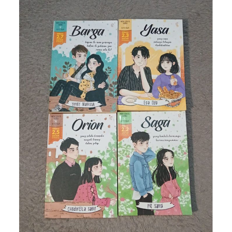 Novel Preloved High School Series HSS Boys Club Barga Yasa Orion Saga Original