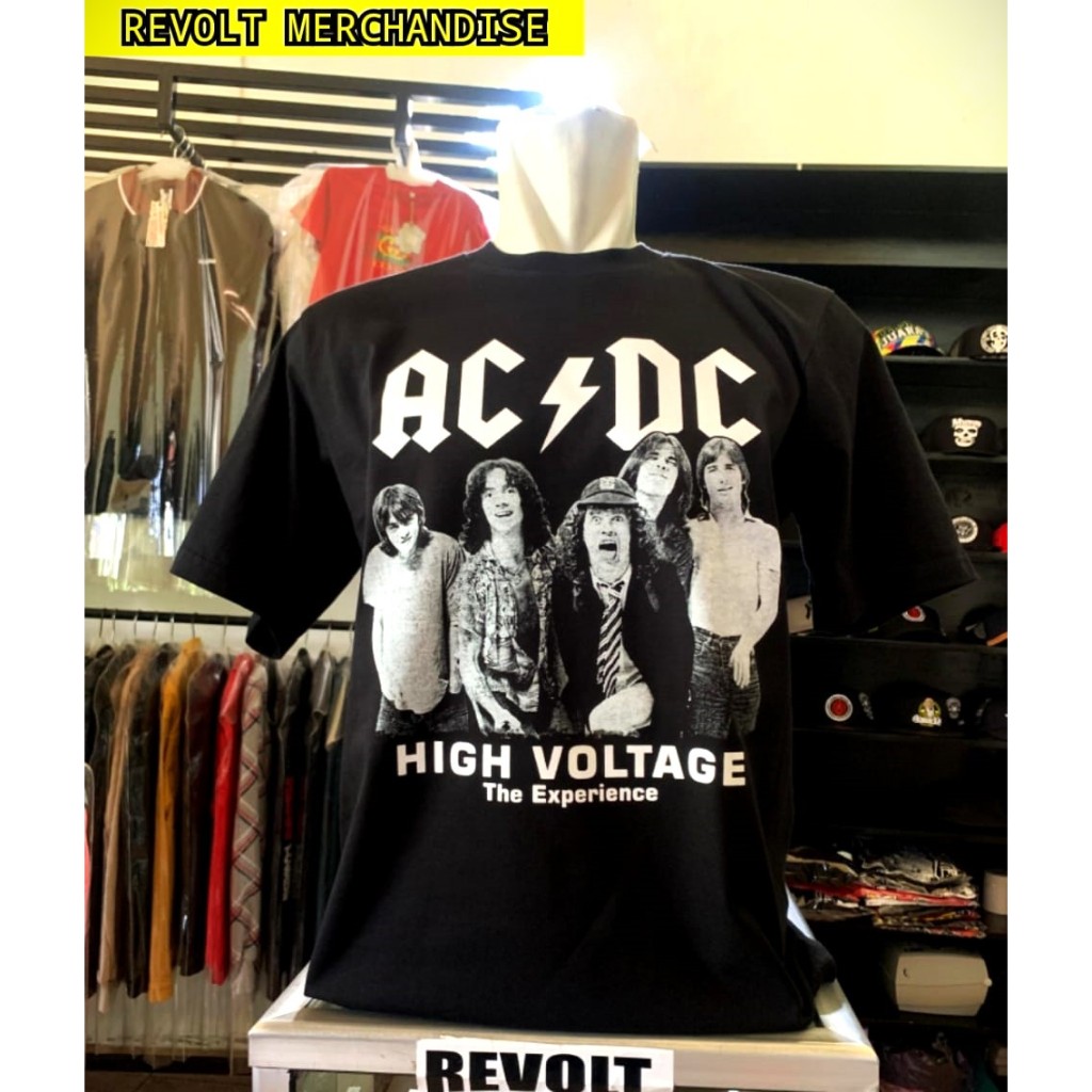 kaos ACDC (high voltage) / T-shirt ACDC / kaos punk acdc / kaos band punk acdc