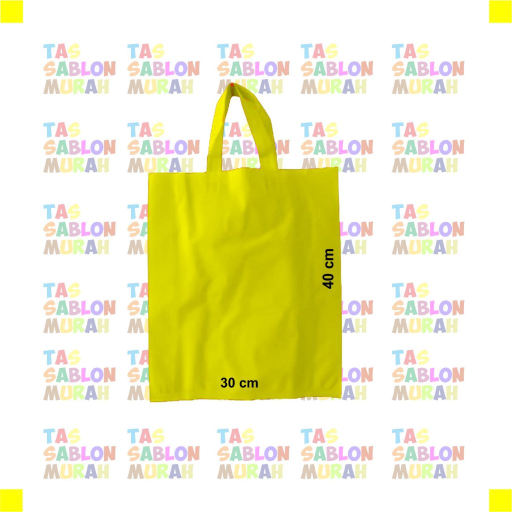 

Goodie Bag 30x40 Handle Tali Lipat Samping Kuning Tebal 75 gsm
