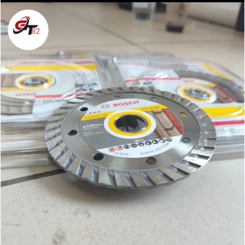 Diamond Wheel BOSCH TURBO 4" Mata Gerinda Potong Keramik Granite