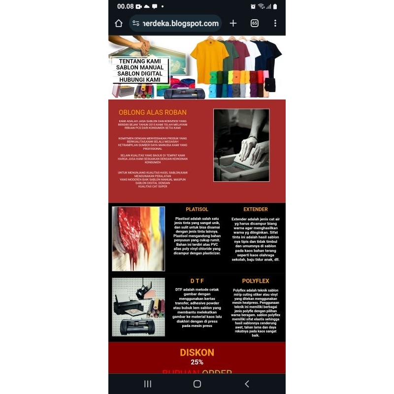 landing page domain .my.id