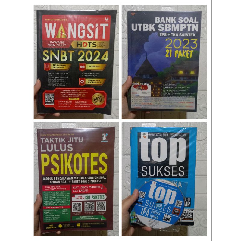 PRELOVED Buku Panduan Belajar Wangsit SNBT UTBK PSIKOTES SD SMP SMA