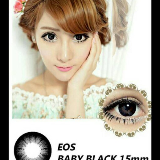 Termurah Softlens eos baby black