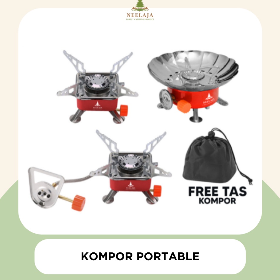 Paket Terbaru  Kompor Portable Mini Kompor Gas Untuk Camping