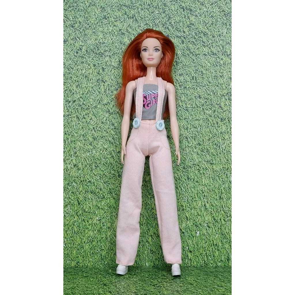 BAJU BARBIE OVERALL CELANA BONEKA