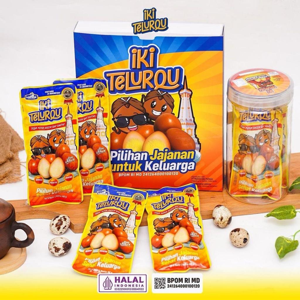 

Iki TelurQu Telur Puyuh Bacem siap santap, kemasan premium