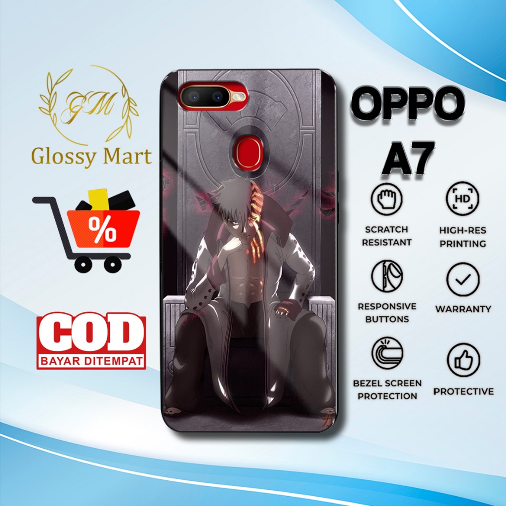 Case Oppo A7 Terbaru - Casing Oppo A7 - Motif Boruto baru - Hardcase Premium Glossy - Softcase Hp Op