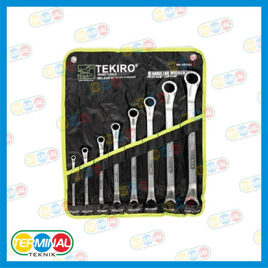TEKIRO KUNCI RING SET 8 PCS / KUNCI RING SET / TOOLS / ALAT PERKAKAS (1/4" - 1 1/4")