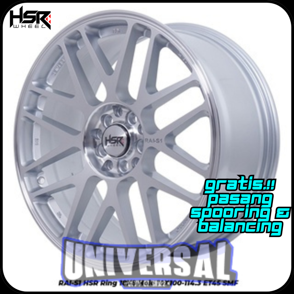 VELG RACING MOBIL  ACCORD, NEW BRV, CIVIC, NEW CRV RING 18 RAI-S1 FC HSR