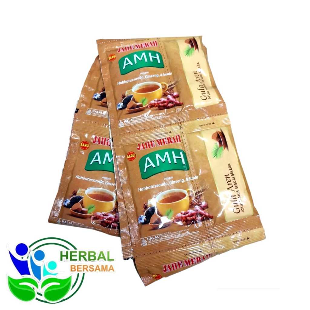 

Jahe Merah AMH Gula Aren | AMH Jahe Gula Aren Pisah Per Renceng Isi 10 Sachet