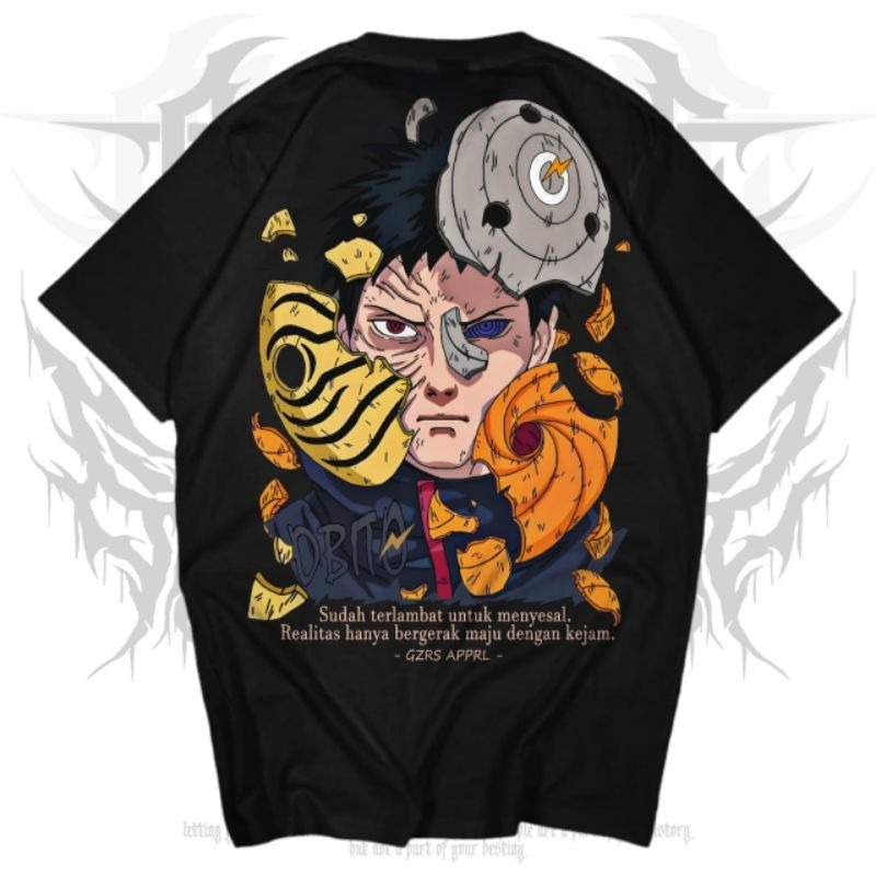 Lugoz T-shirt Obito Villain | Kaos Lugoz x Gzrs T-shirt Obito Villain