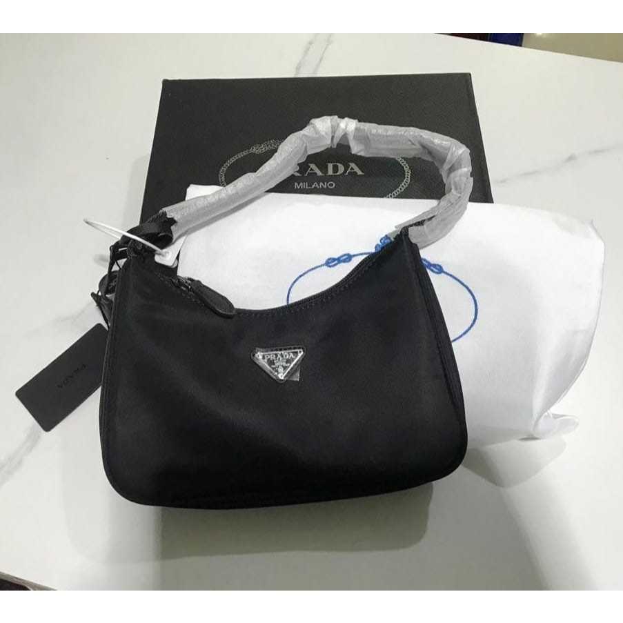 Tas Pundak Kecil Wanita Branded Original Re-edition 2000 Nylon Mini Hobo Nylon Bag Black Hitam Origi