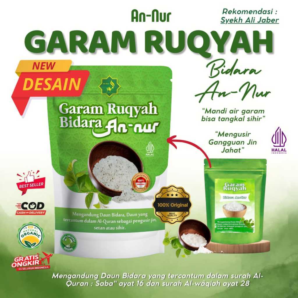 

garam ruqyah bidara annur 500 Gram untuk menangkal penglaris/persaingan usaha
