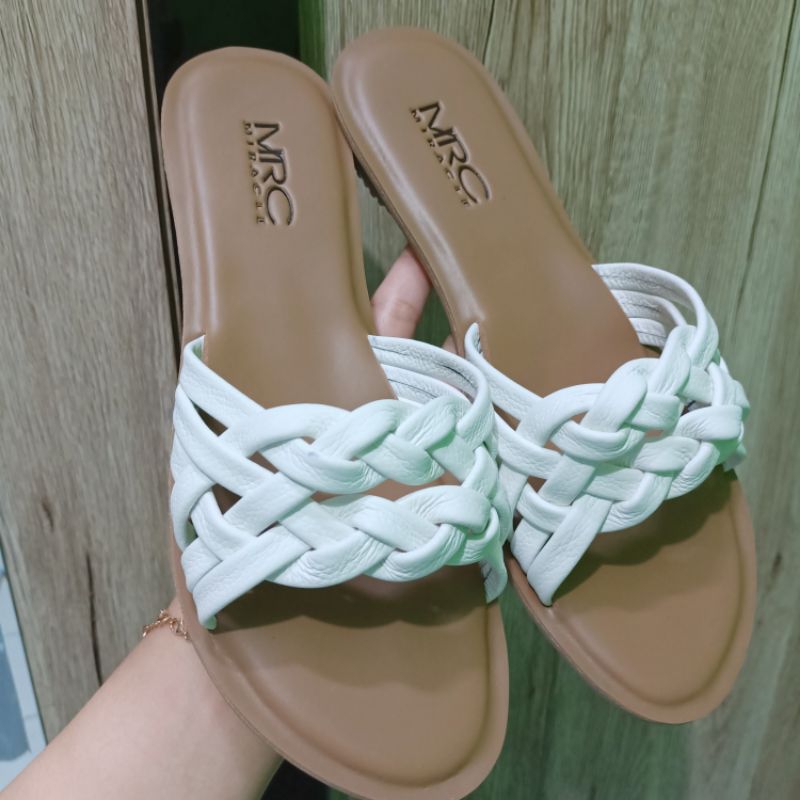 sandal kulit garut / sandal kulit wanita / sandal papirut garut