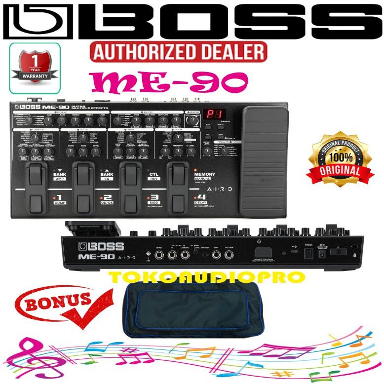 Efek Boss ME-90 Guitar Multi-effects Pedal Boss ME90 Multi Efek Me90