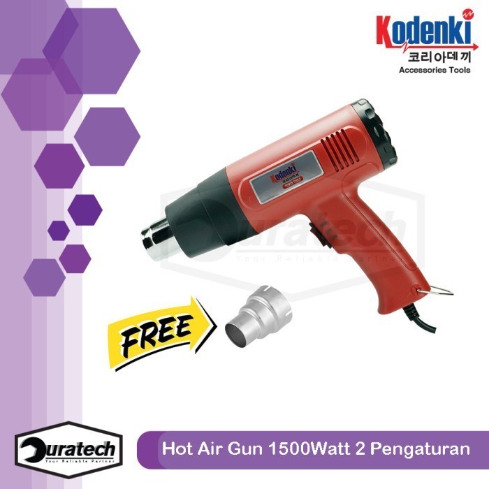 Kodenki Mesin Heatgun Hotgun Pemanas Air Hot gun Heat Gun 1500 Watt - Mesin Pemanas Sablon Pakaian B
