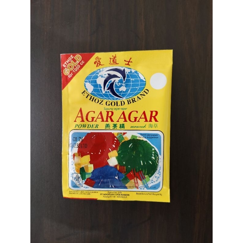 

agar-agar powder ETHOZ GOLD brand (putih)