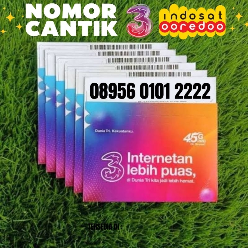 Nomor Cantik Indosat Tri 08956 0101 2222