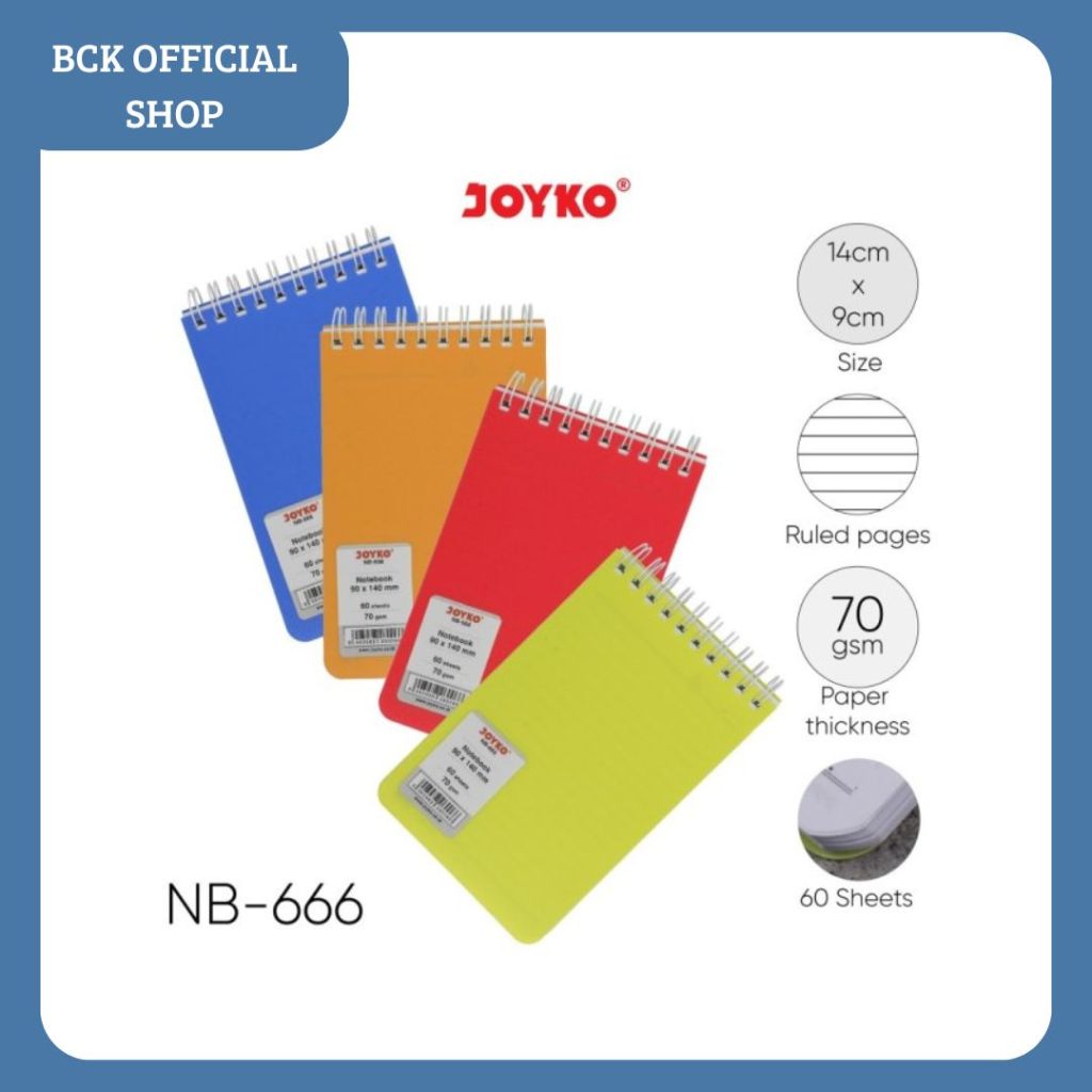 

Notebook NB - 666 / Buku Catatan NB - 666 Joyko (pcs)