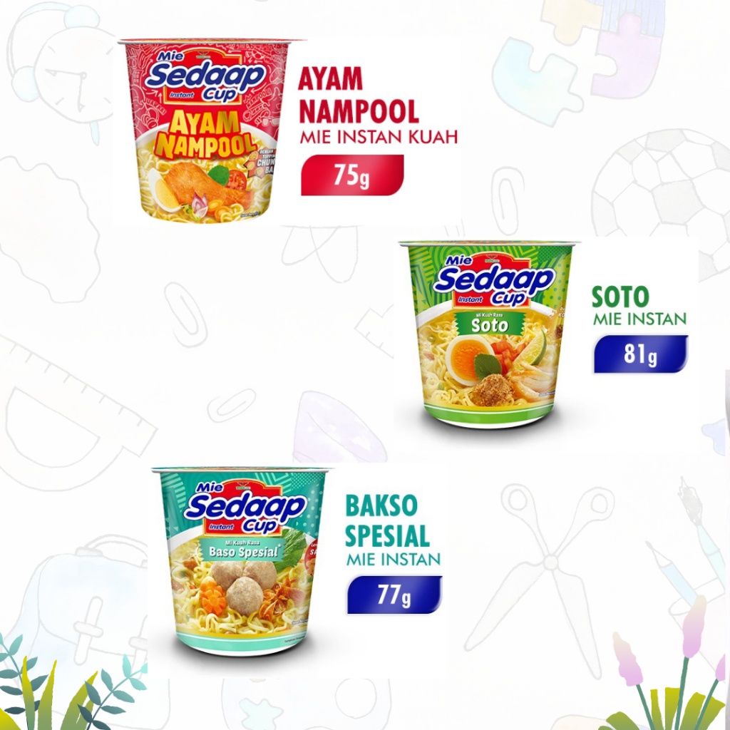 

MIE SEDAAP CUP KUAH 12X75gr (KARTON)