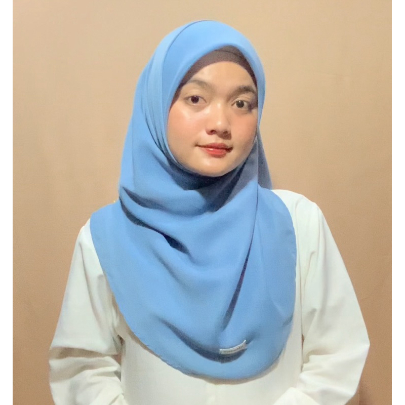Nuna Hijab Oval 115x115 Voal Premium Hijab Malay/Hijab Curve/Bawal