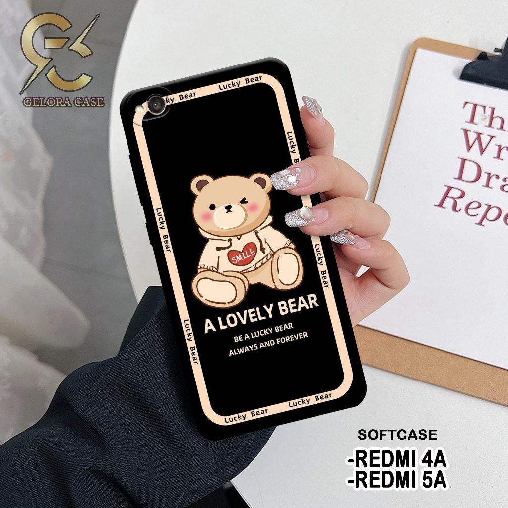 Case Xiaomi Redmi 4A / Xiaomi Redmi 5A - Casing Xiaomi Redmi 4A - Motif case BEAR - softcase Xiaomi 