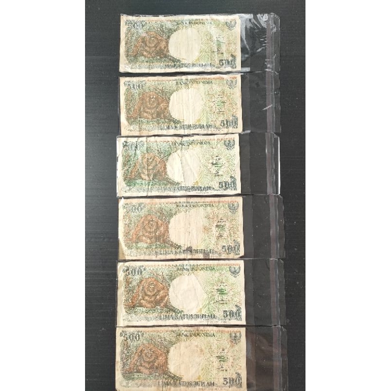 uang kertas 500 rupiah monyet