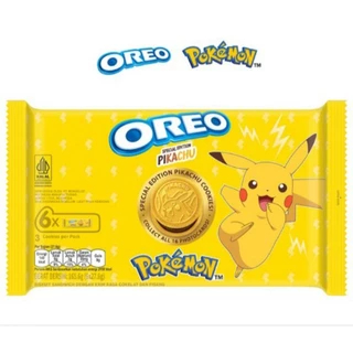 

Oreo Special Edition Pikachu Cookies / Biskuit Sandwich Krim Cokelat dan Pisang 165.6 gr