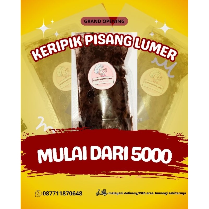 

BANNAMER (BANANA LUMER) KERIPIK PISANG COKLAT LUMER