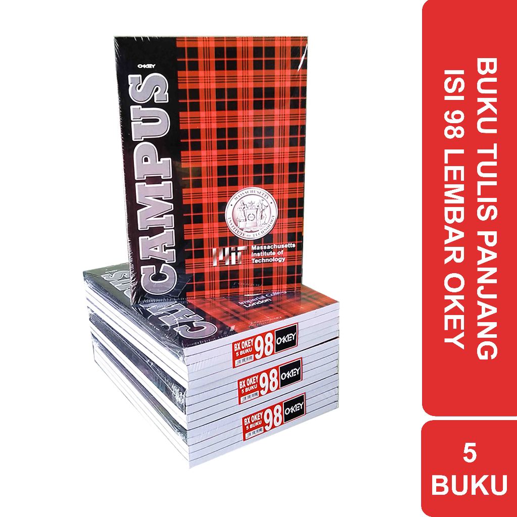 

BUKU TULIS PANJANG BOXY CAMPUS STANOV 100 LEMBAR | ISI 5 PCS