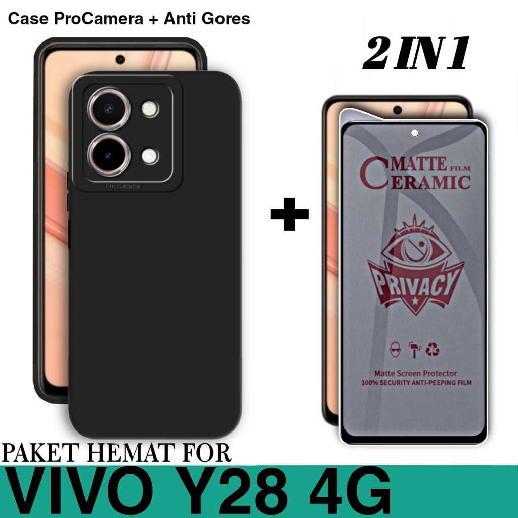 SOFT CASE VIVO Y28 4G CASE LIQUID PRO CAMERA FREE CERAMIC ANTI SPY