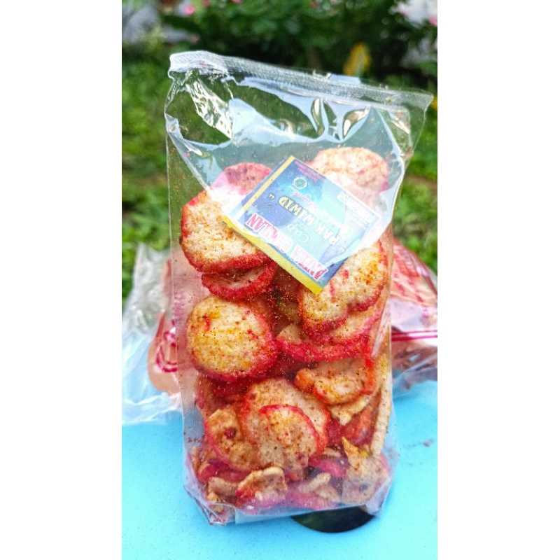 

Krupuk Pedas Rasa Seblak jeruk purut