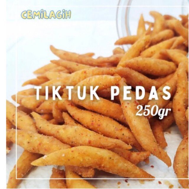 

Tiktuk pedas cemilan gurih pedas 250gr