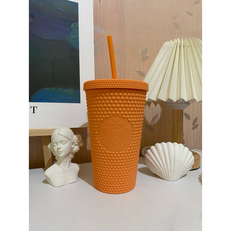 ORANGE Studded Starbucks