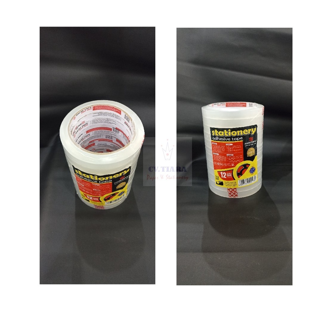 

ISOLASI / SOLASI / SELOTIP NACHI 0.5 X 72 PUTIH (12MM)