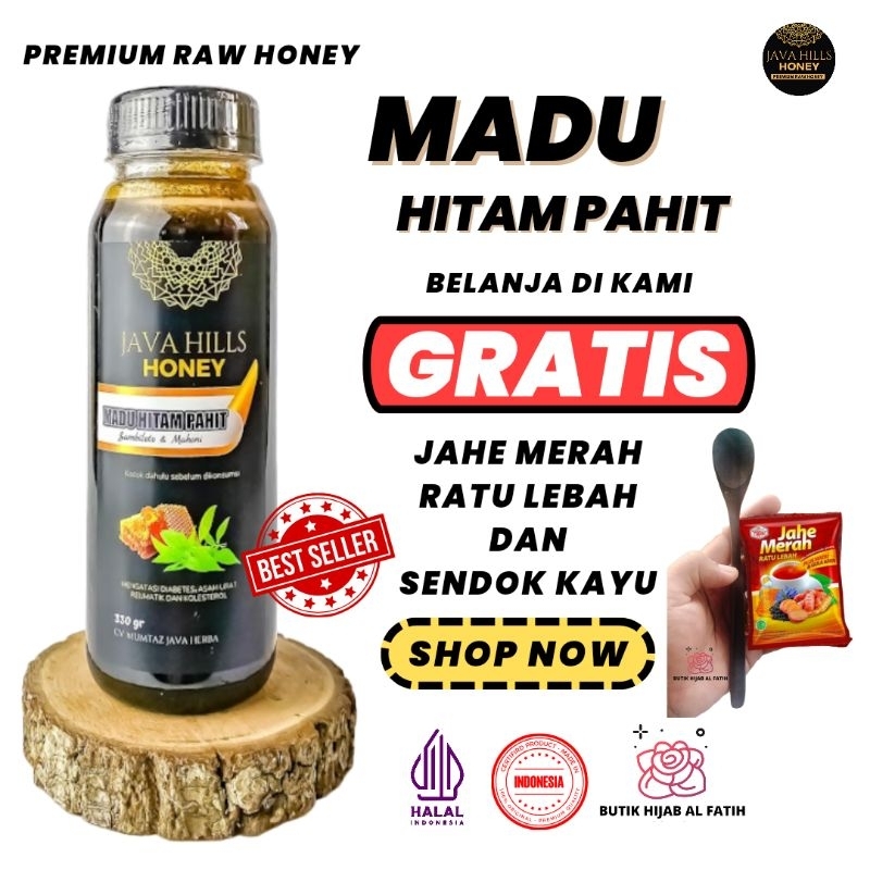 

javaHills madu Hitam pahit diabetes / kolesterol / asam urat / Jantung mumtaz java hills honey 320gr
