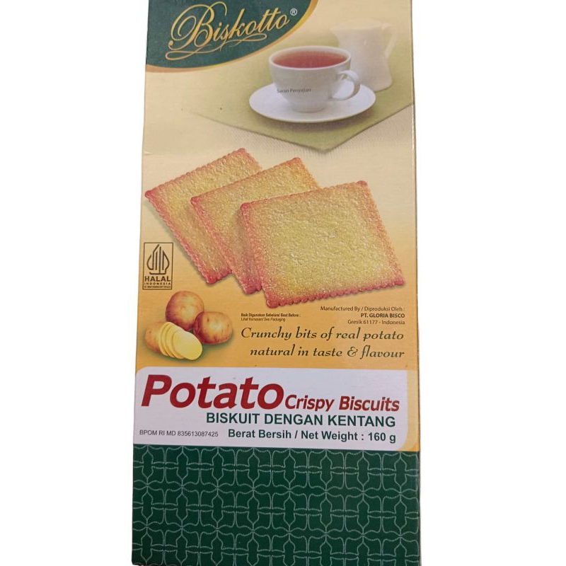 

Biskuit dengan kentangPotato crispy biscuits 160gr