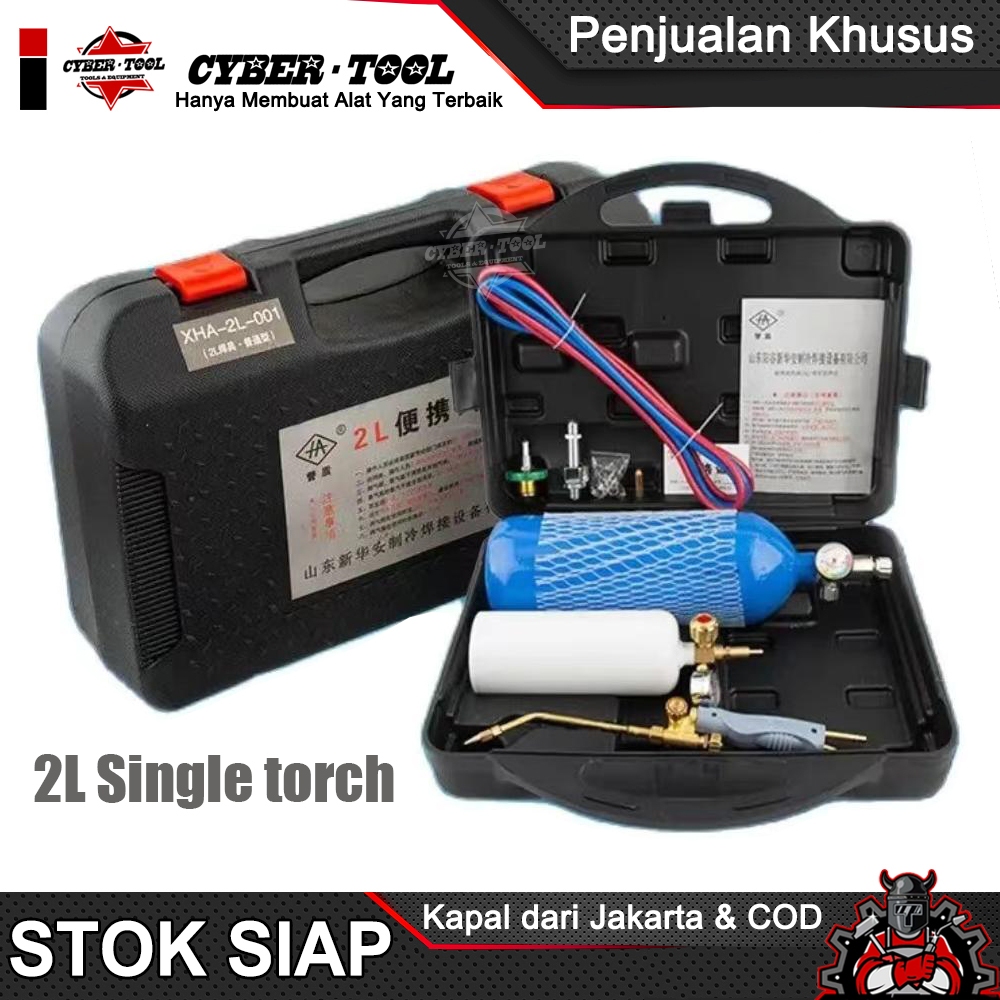 Set Alat Las Portabel 2L / Set Alat Las Oksigen + LPG Portabel Set Alat Las Pemotong dan Pengelasan