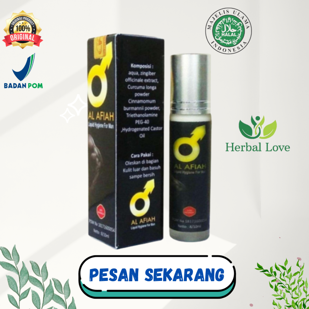 AL - AFIAH 5 ML dan 8 ML Obat Oles Pria kuat dan Tahan Lama Max Spray Antiseptik 15 ML Jelas BPOM Ha